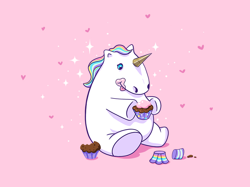 Unicorn by Andreea Vlad on Dribbble