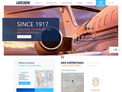 LATECOERE // e.Site webzine aviation aéronautique brands ui design ux design