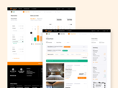 Roomstay Booking Engine - Ovolo Hotels booking branding engine hotel hotels product product design ui ui design user experience user interface ux ux design
