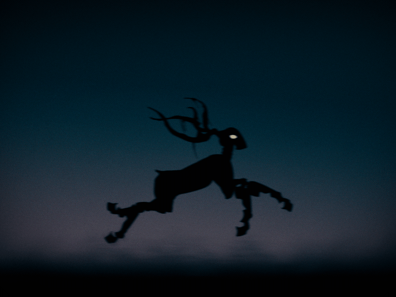 Deer run cycle 2d animation character cycle deer game gif run spine