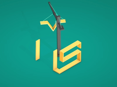 ms 3d animation build cinema 4d crane gif isometry low poly