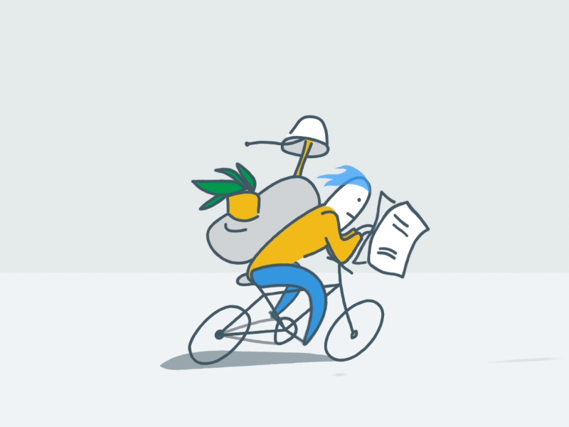 wandering cycler after effects animation bicycle bike character gif ride