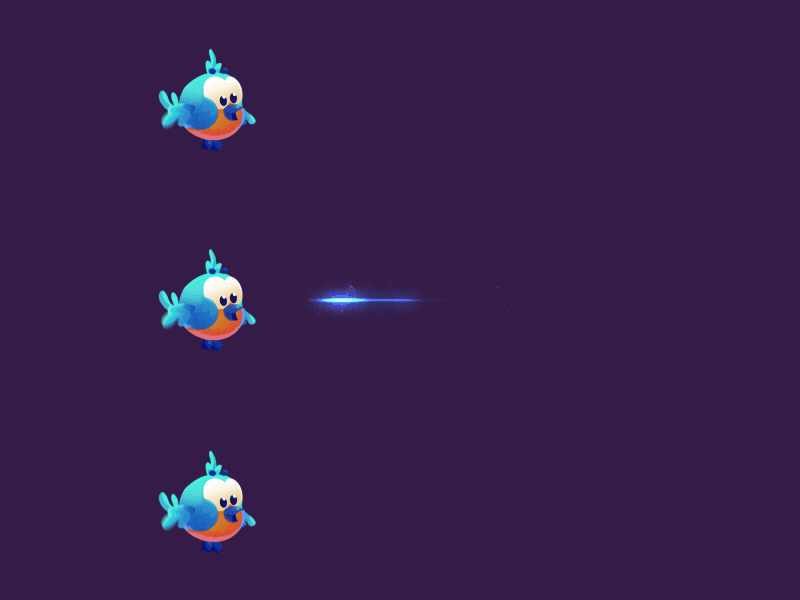 Birds 2d after effects animation birds character game gamedev gif spine vfx