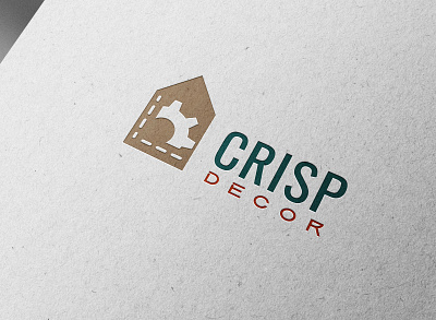 crisp decor branding graphic design logo