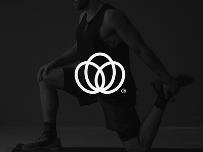Yoga Logo black branding circles halo logo logotype loops relax sports yoga