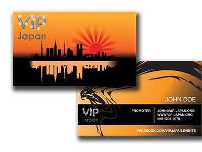 Print: Design of Business Cards for a Event Organizer