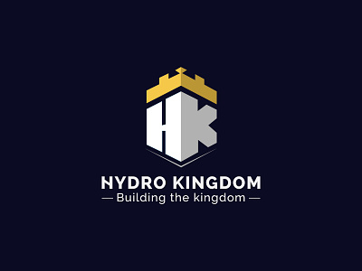 HK Kingdom Logo design graphic design hk logo icon kingdom logo modern logo modern minimalist