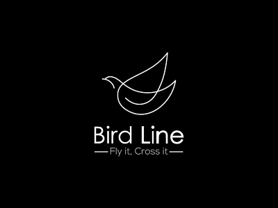 Bird line art logo