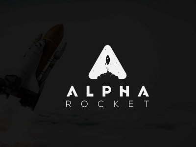 A letter logo in Rocket style