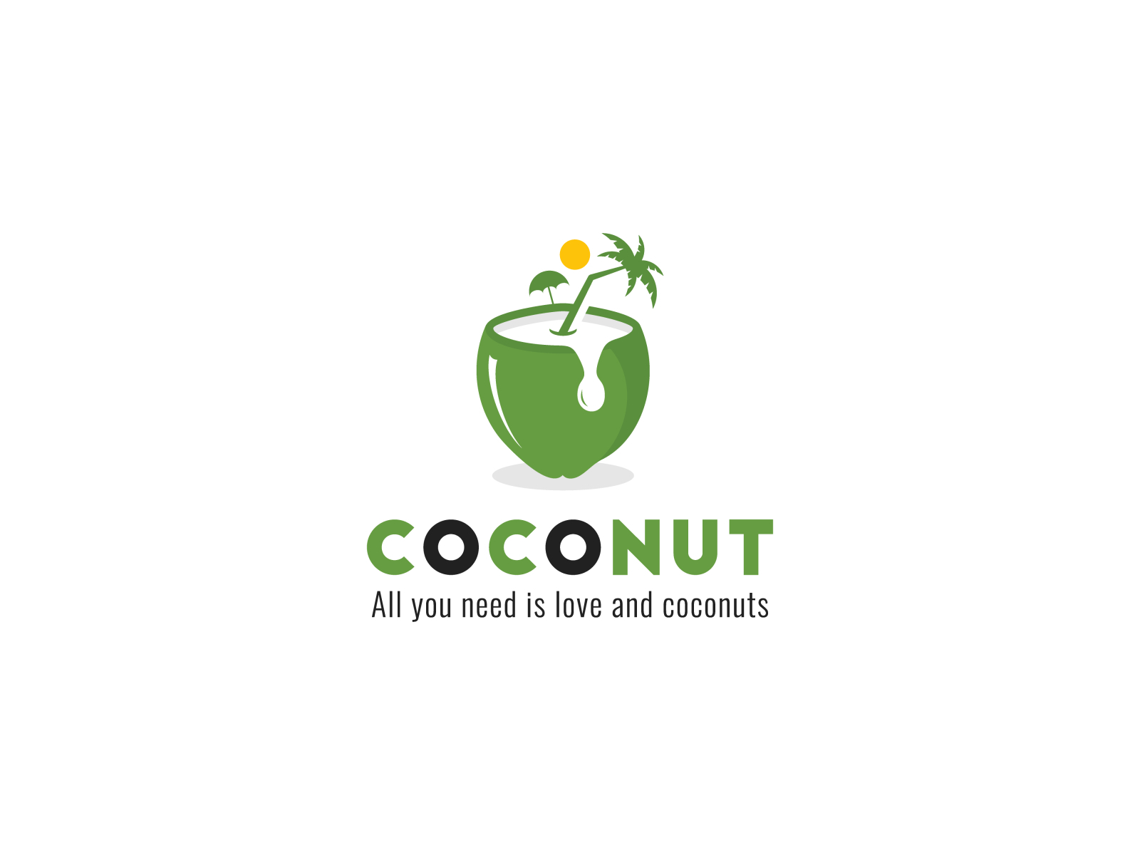 Modern Minimalist Coconut logo by Umar Ashraf on Dribbble