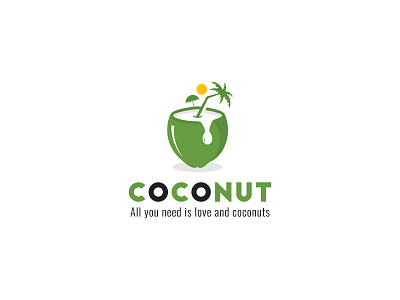 Modern Minimalist Coconut logo by Umar Ashraf on Dribbble