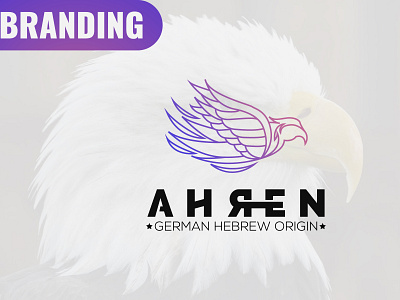 Geometric Eagle logo design and BRANDING