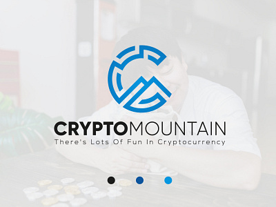 C crypto letter logo design