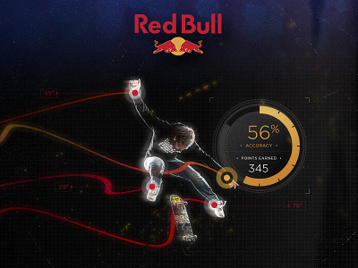 Redbull App app bull motion red skate ui