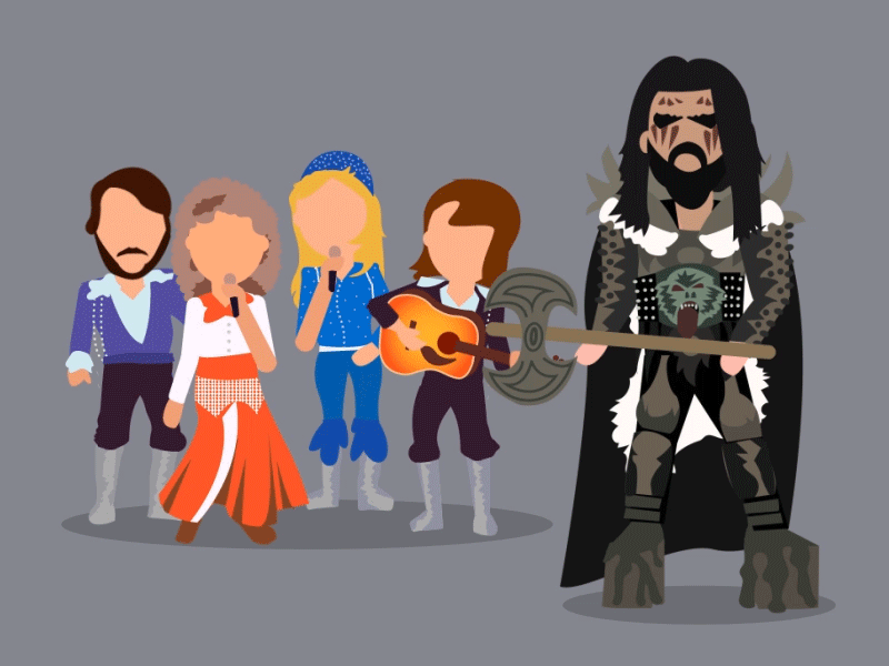 Crazy styles of the ESC abba esc eurovision lordi eurovision song contest illustration illustrator music outfit