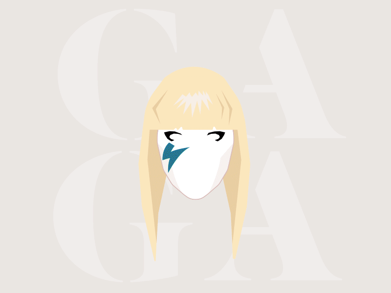 Lady Gaga x 30 birthday gaga gif hair illustration illustrator lady gaga looks pokerface