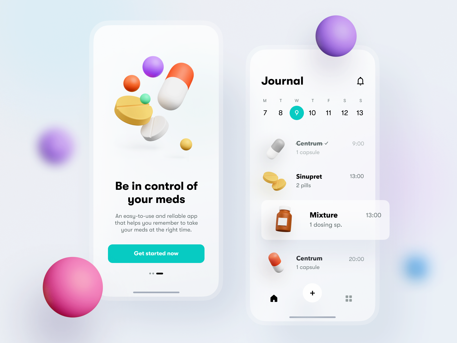 Medicines reminder by Max ⚡️ Osichka on Dribbble