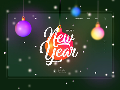 Happy New Year! 3d ae blender christmas design illustration new year ui web