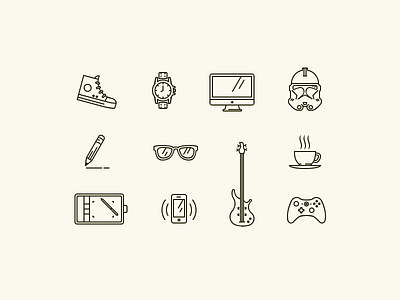 Little Bit About Me icon icons line lineicon vector