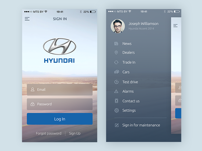 Hyundai App by Max ⚡️ Osichka on Dribbble