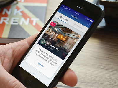 Nearest Coffee Shops app ios iphone mobile ui uiux ux