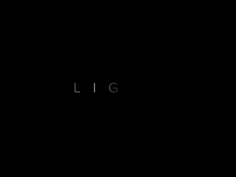 Light ae black font gif light white
