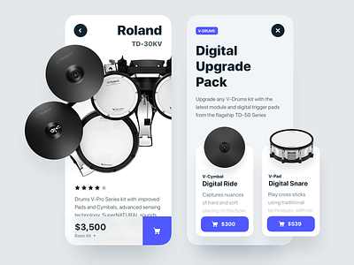 Digital Drums app buy cart drums ecommence ios kit mobile price