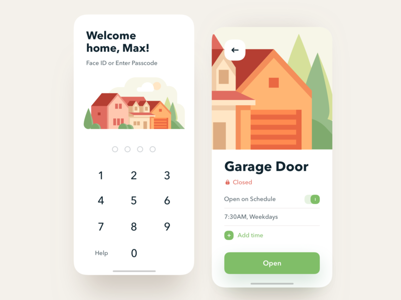 Welcome Home app design home house illustration ios iosapp iphone mobile mobileapp sketch smarthome ui ux