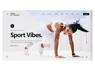 Sports WEB UI design illustration ui ux