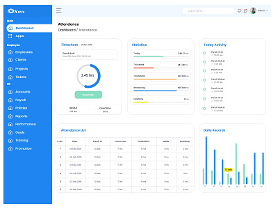 Attendance UI by Sambit Saurav Panda on Dribbble