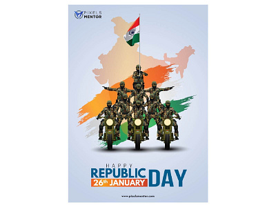 Happy Republic Day banner design graphic design illustration logo republic day typography vector