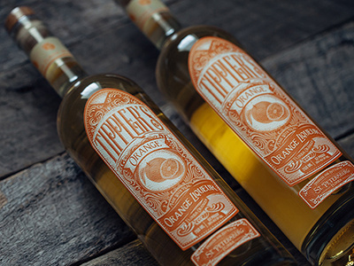 Tipplers Orange Liqueur design etching label liquor orange orange liqueur spirits tipplers wood cut