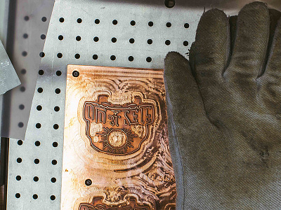 Gold Foil Printing Plate copper plate detail gold foil label label design liquor label printing printing technique vintage