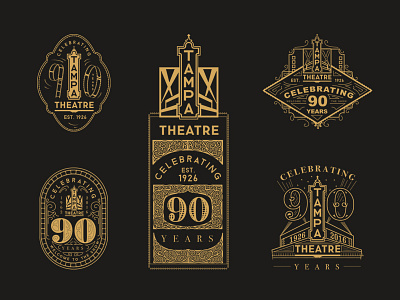 90th Anniversary Logo 90th anniversary film logo tampa theatre