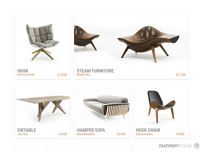 Online store designer's furniture design furniture ui ux web