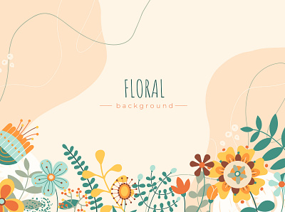 colorful floral background background colorful design floral flowers illustration spring