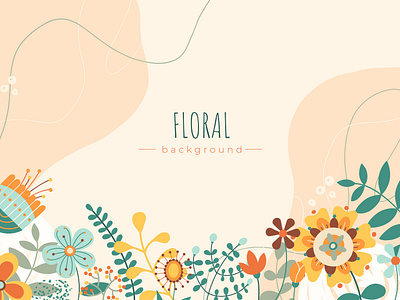 colorful floral background