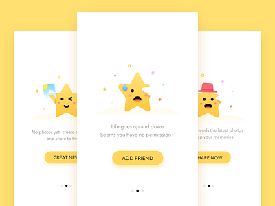 Empty Cutii Star Pages cute empty icon landing page star