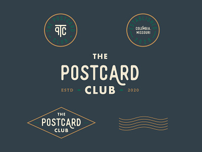 The Postcard Club Logo branding logo logo design postcard