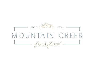 Mountain Creek Farmstead Logo farm farmstead logo logodesign venue