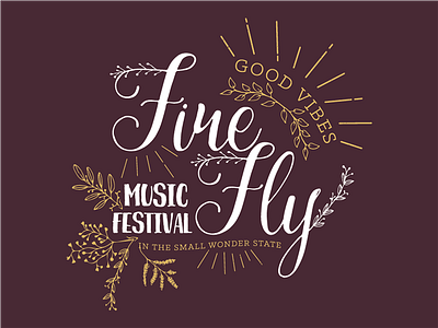 Firefly Women's Tank Top design firefly gold leaves music festival apparel nature script typography