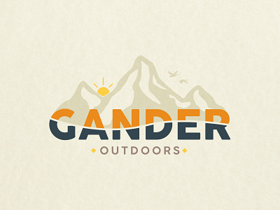 Gander Outdoors gander logo mountain nature outdoors sunrise