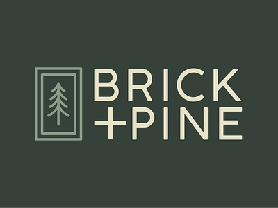 Brick Pine Logo pine pine tree simple tree tree logo