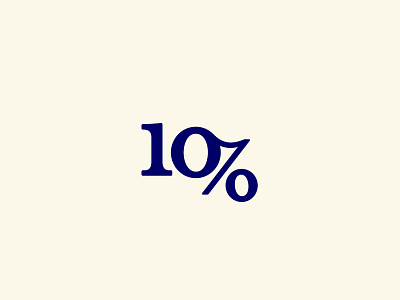 Ten Percent Logo branding design illustration logo typography