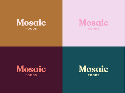 Mosaic Logo Concept branding color design illustration logo pattern typography ui ux vector