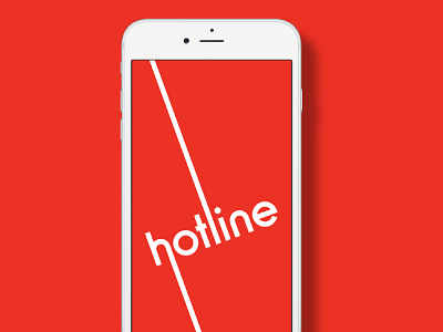 Hotline Logo bauhaus branding hotline logo typography