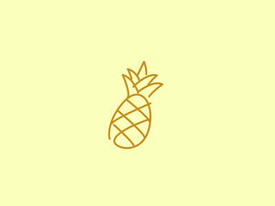Pineapple branding design illustration logo pineapple tropical
