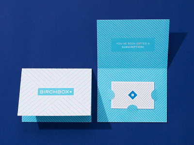 Birchbox holiday gift card birchbox branding design gift card illustration packaging pattern print design typography