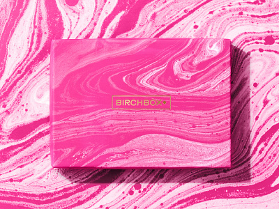 Marble Box birchbox branding design gold marble packaging pattern pink