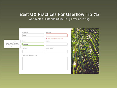 Form Best Practices ambient background engage form interface page ux